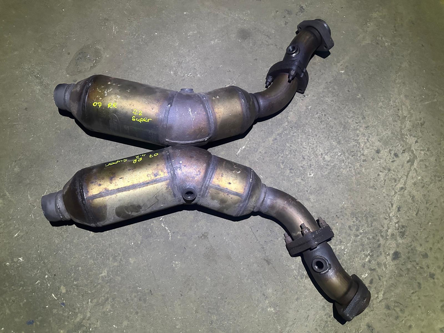 2006-2009 Range Rover Catalytic Converter 4.2l Supercharged SET OEM