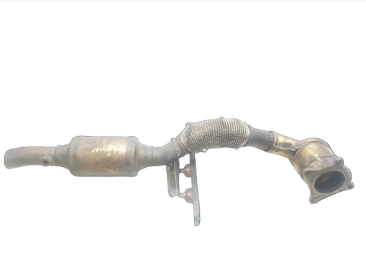 09-18 Volkswagen Tiguan 2.0 Exhaust Downpipe Catalytic Converter OEM