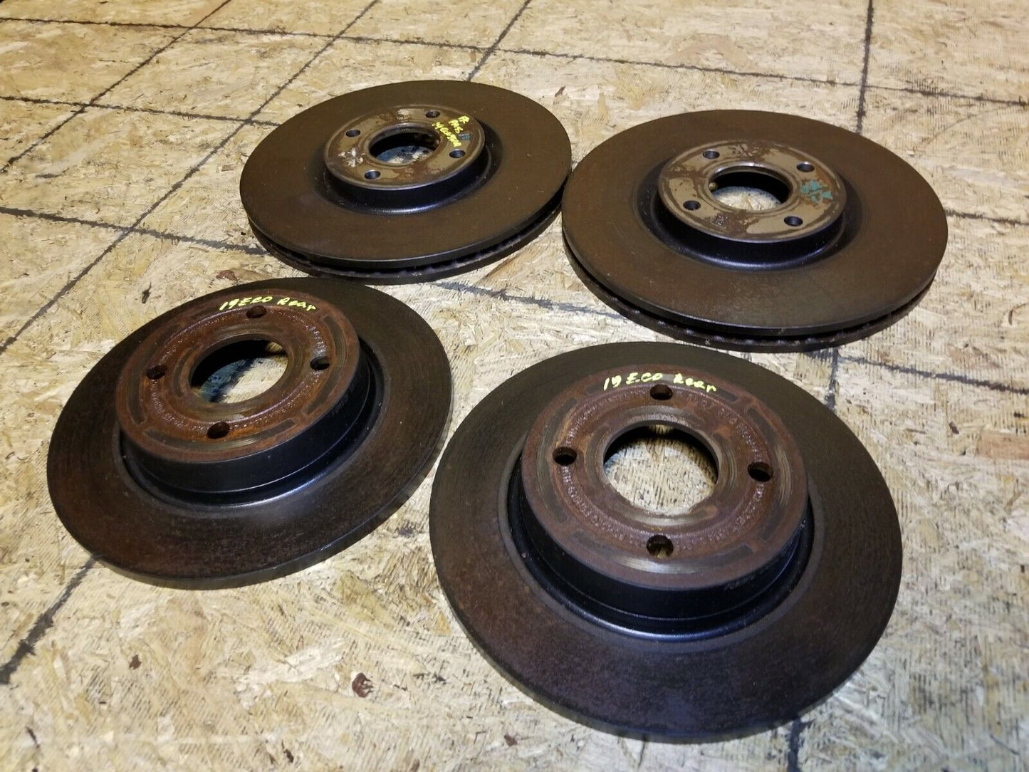 18 19 20 Ford Ecosport Brake Rotor Front & Rear (4pcs) OEM 532 Miles!