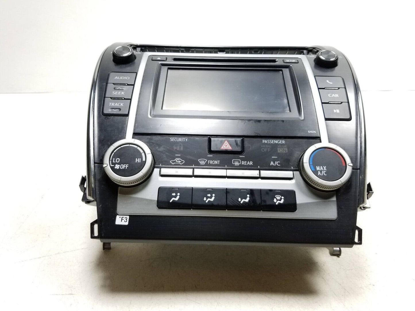 2013-2014 Toyota Camry Radio Cd Screen Display & Ac Climate Controls OEM