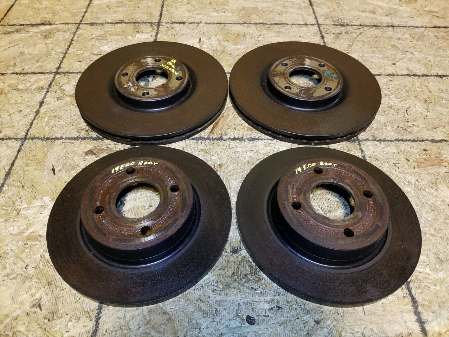 18 19 20 Ford Ecosport Brake Rotor Front & Rear (4pcs) OEM 532 Miles!