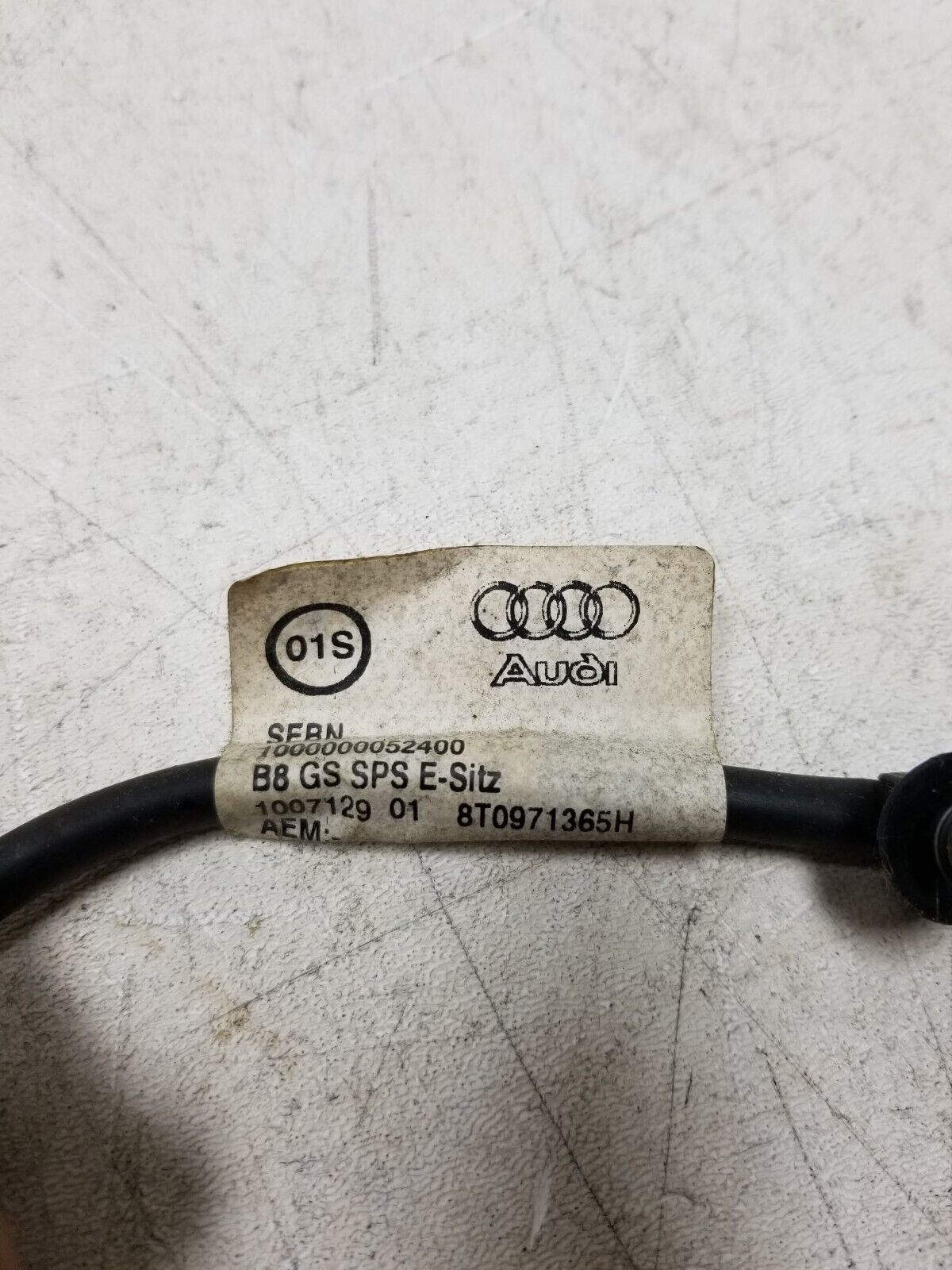 08-11 Audi A5 Coupe Front Driver Seat Wire Harness OEM