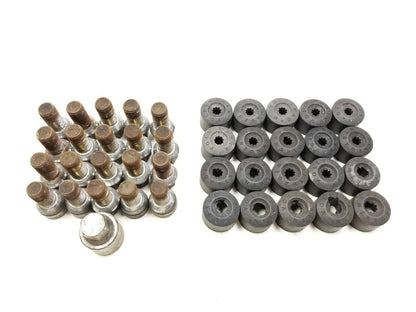 2009 - 2017 Volkswagen Tiguan Wheel Lug Nut Bolts W/ Cap & Lock Set OEM