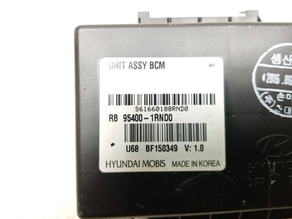 2012 - 2017 Hyundai Accent Bcm Body Control Module 95400-1rnd0 OEM