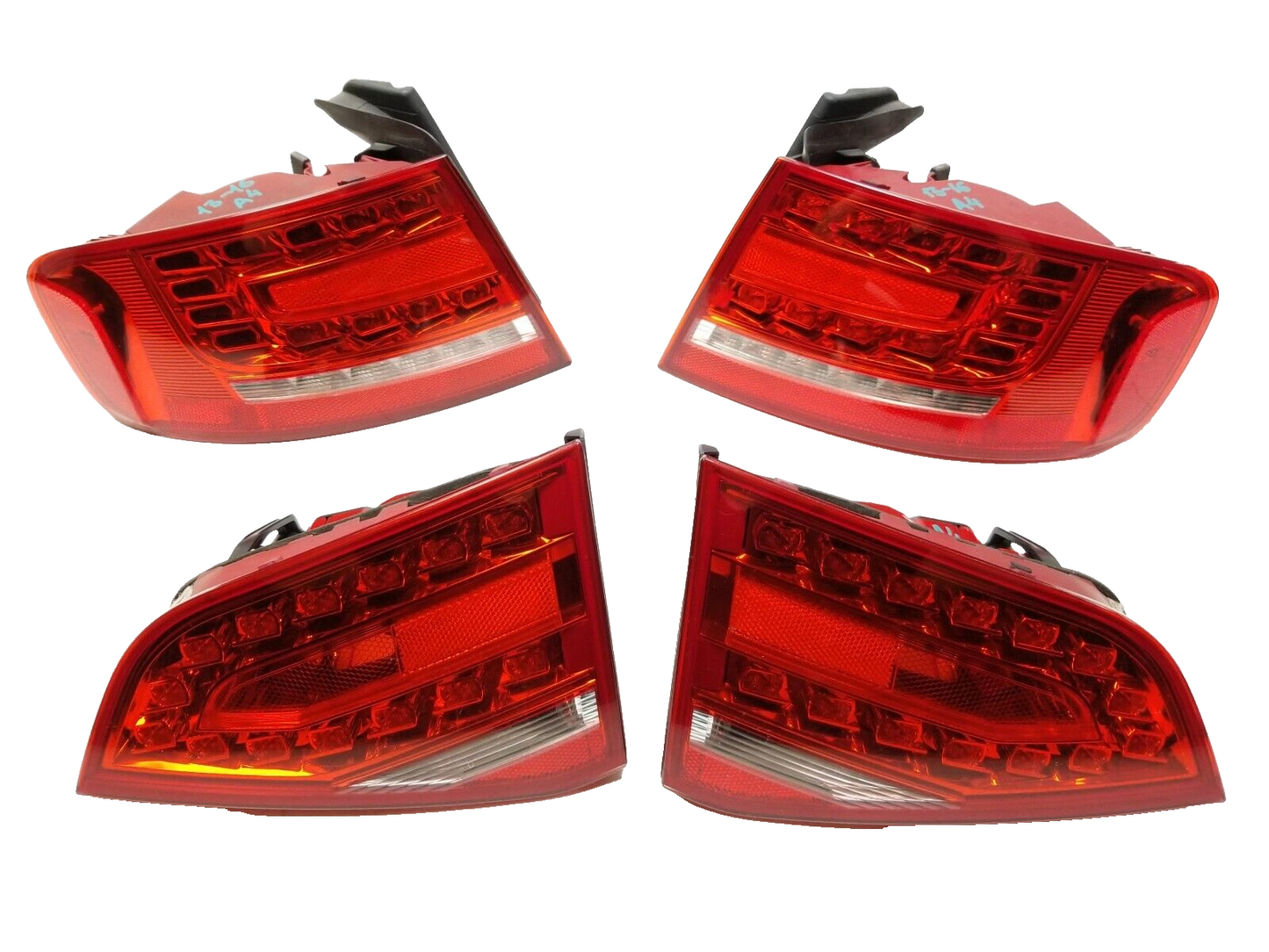 13 14 15 16 Audi A4 S4 Tail Light Left & Right 4pcs OEM