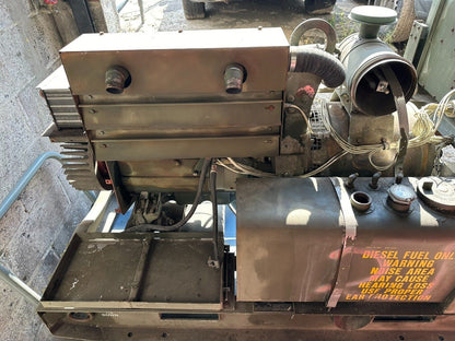 Diesel Engine Generator Mep-003a 10kw 60hz 6-hours Not Working.*need Fuel Line*