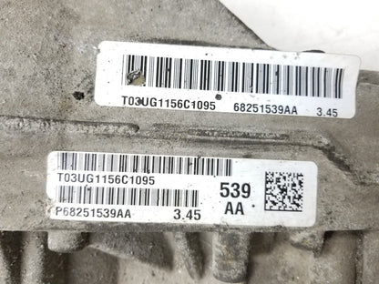 16 - 22 Dodge Durango Rear Differential Axle Carrier 3.6l Ratio: 3.45 OEM