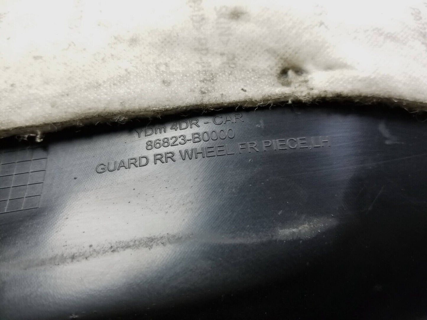 14 - 18 Kia Forte Fender Liner Splash Guard Rear Driver Side Left OEM