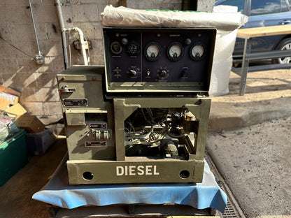 Diesel Engine Generator Mep-003a 10kw 60hz 6-hours Not Working.*need Fuel Line*