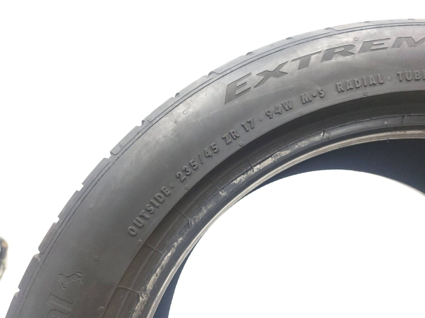 Continental Extremecontact 235/45r17 94w M+s Tread 10/32" Used Tire