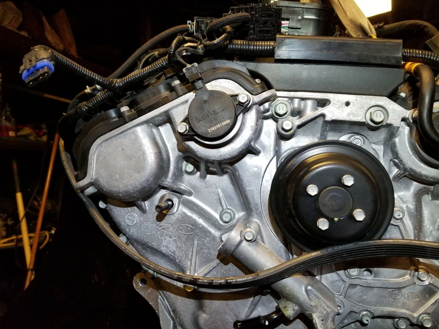 21 22 Kia Stinger K900 Engine Motor 3.3l Twin Turbo (need Oil Pan) 312 Miles!