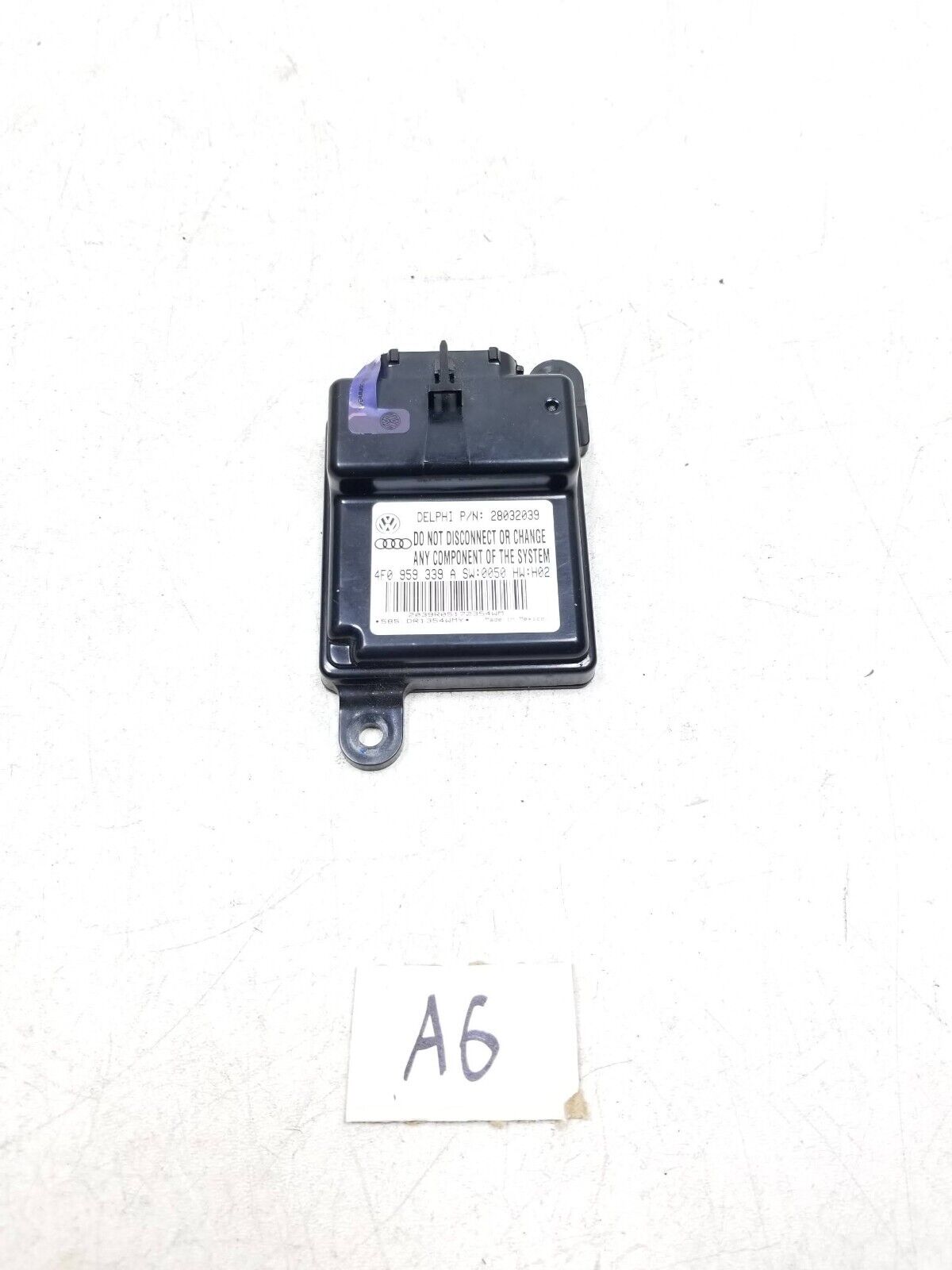 06-11 Audi A6 C6 Front Passenger Seat Occupant Sensor Module OEM