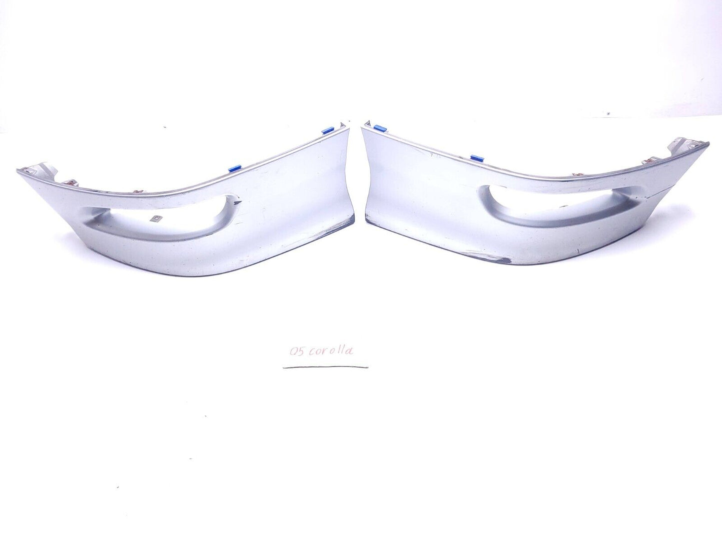 03 - 08 Toyota Corolla Front Bumper Spoiler Lip End Left & Right Pair OEM