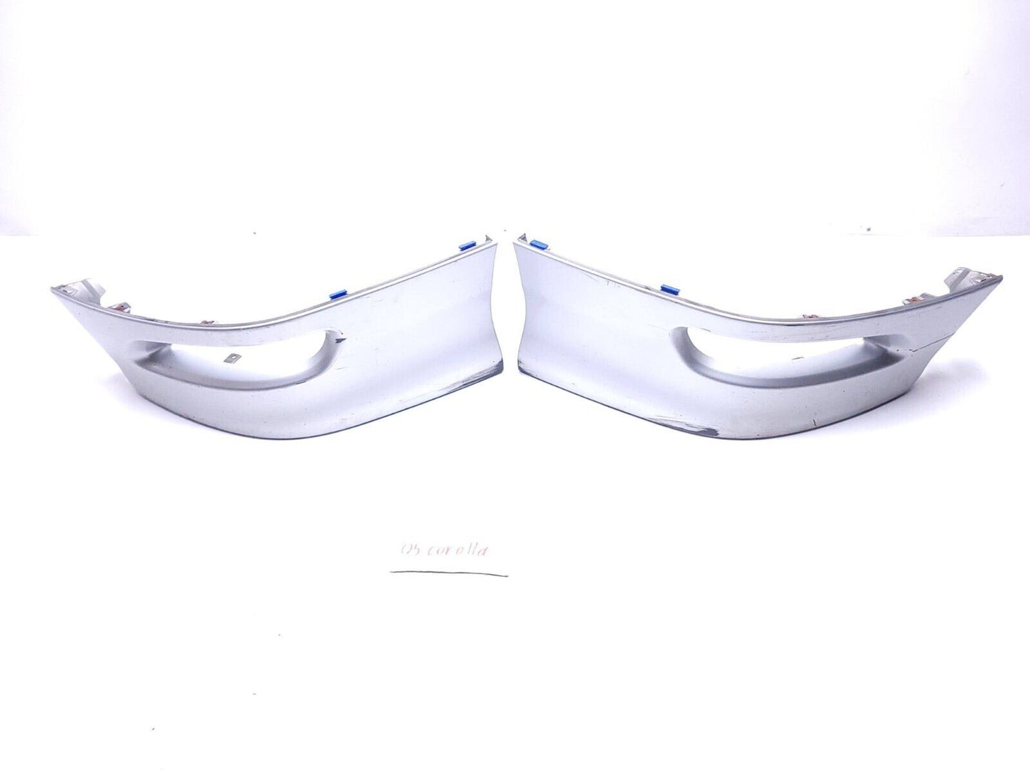 03 - 08 Toyota Corolla Front Bumper Spoiler Lip End Left & Right Pair OEM