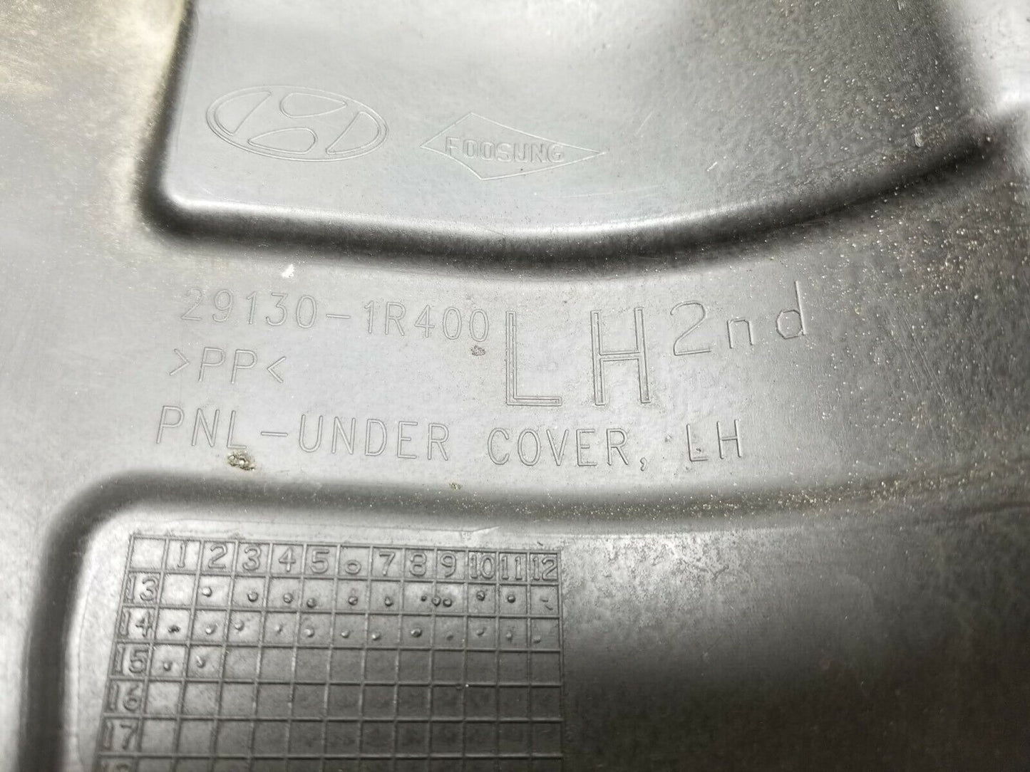 15 16 17 Hyundai Accent Left Driver Engine Splash Shield Cover 291301r400 OEM