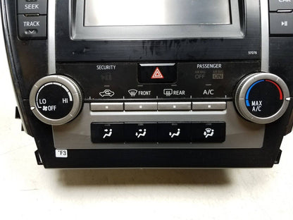 2013-2014 Toyota Camry Radio Cd Screen Display & Ac Climate Controls OEM