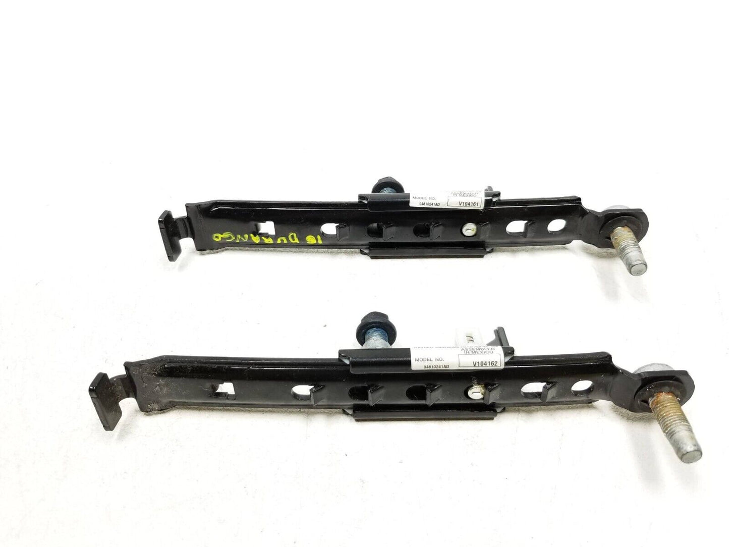 2016 - 2022 Dodge Durango Front Seat Belt Adjuster Pair OEM