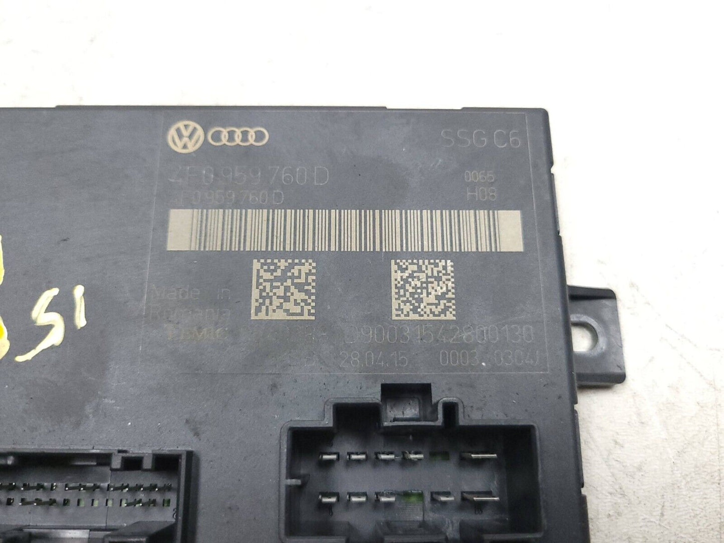 11-15 Audi Q7 Front Driver Seat Memory Control Module 4f0959760d Ecu OEM