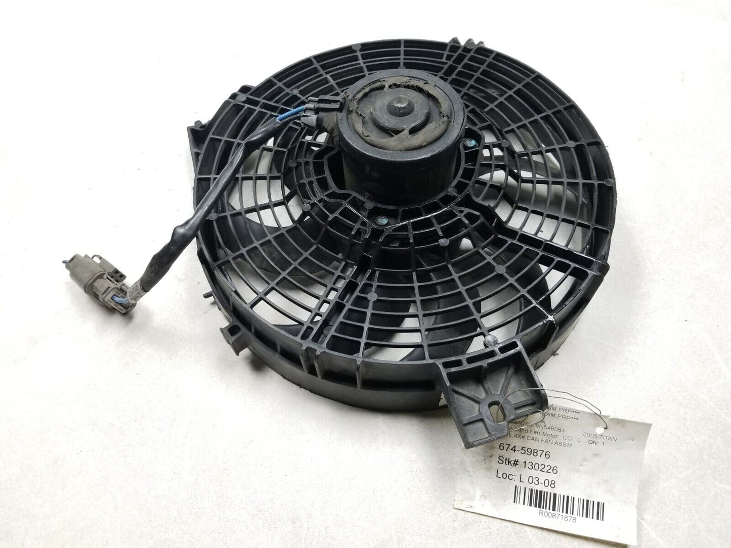 2004-2010 Nissan Titan Radiator Cooling Ran Motor Assembly 5.6l OEM