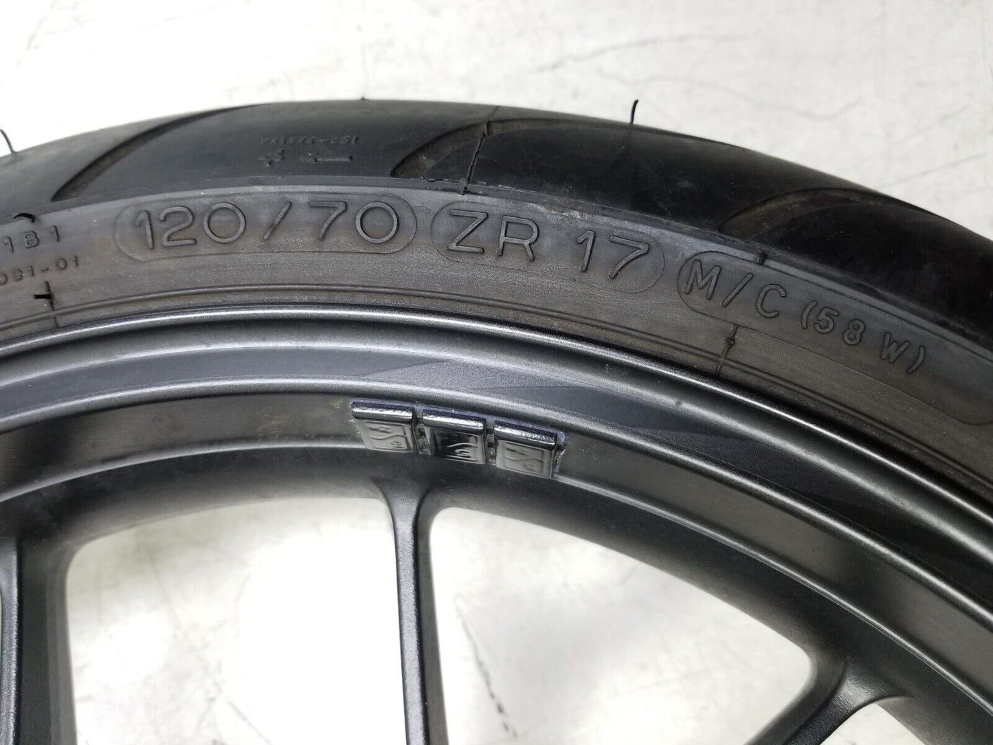 2019 - 2021 Honda Cbr500r Front Wheel Rim & Tire 120/70zr17 OEM