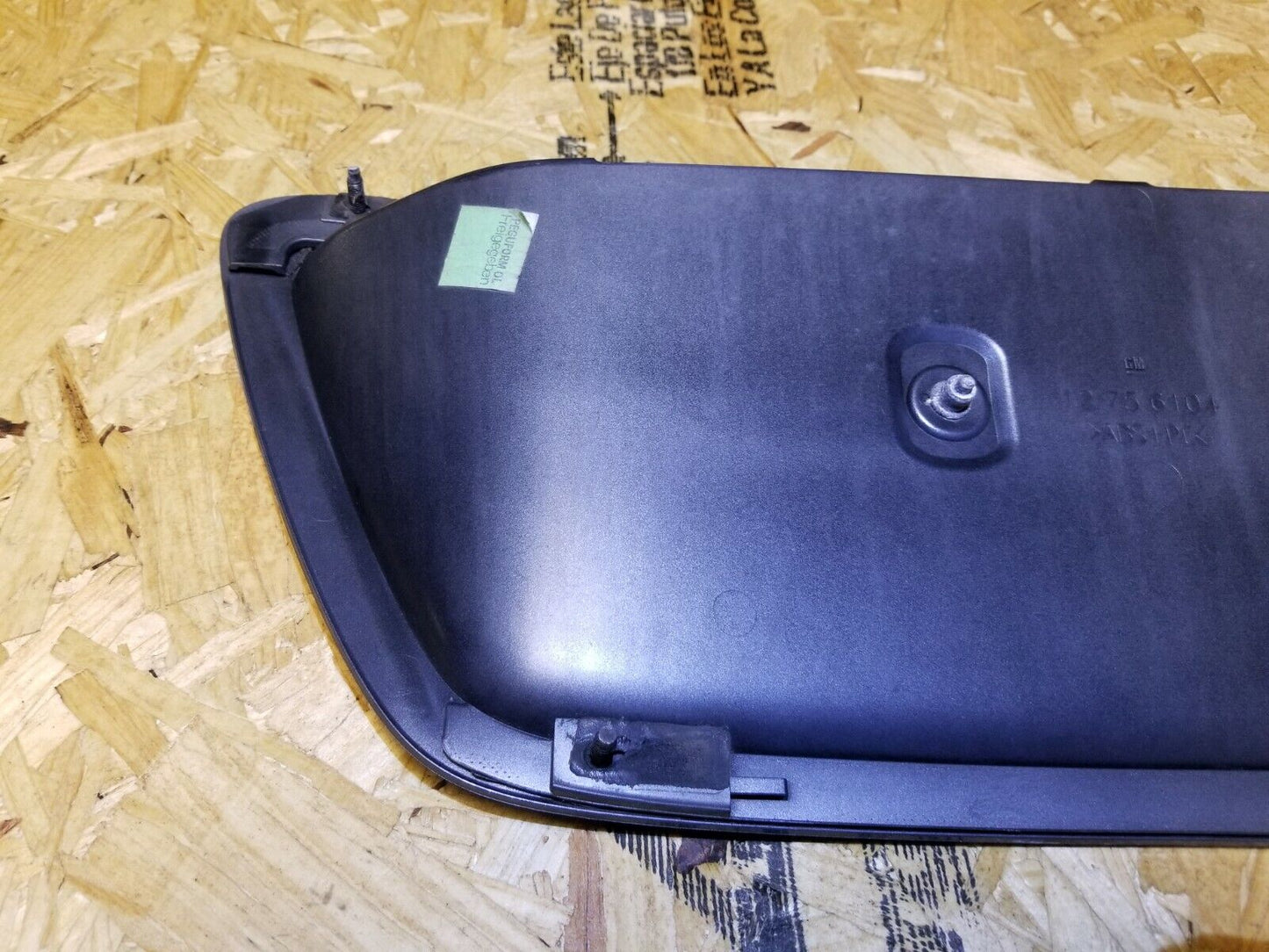 06 07 08 09 Saab 9-5 Sedan License Plate Holder Trunk Finish Panel Rear OEM