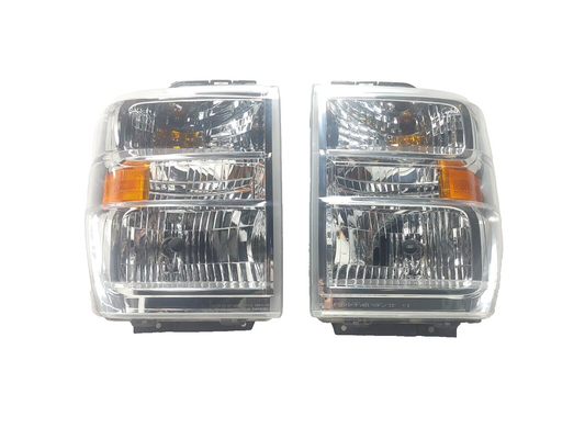 09-18 Ford E150 E350 E450 Headlight Right & Left Pair OEM + Aftermarket(depo)
