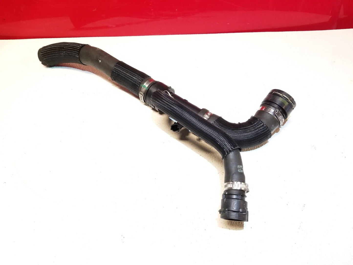 17 18 19 Alfa Romeo Giulia 2.0l Engine Coolant Hose Pipe  W/ Sensor  OEM 21k