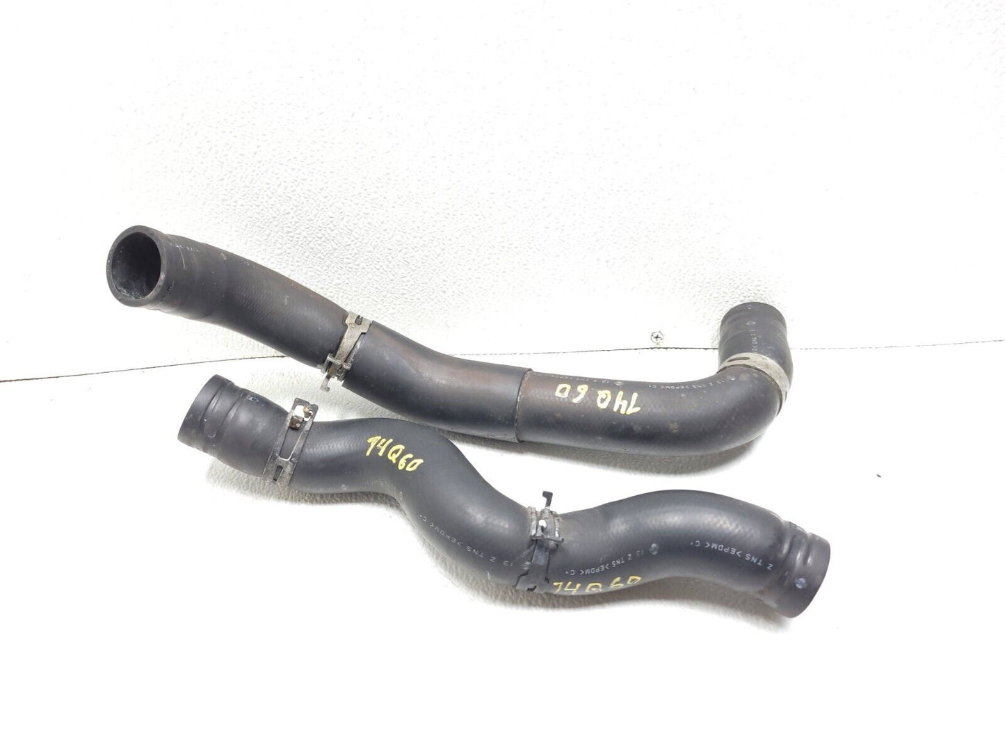 2014 2015 Infiniti Q60 Radiator Coolant Hose Pipe 2pcs OEM