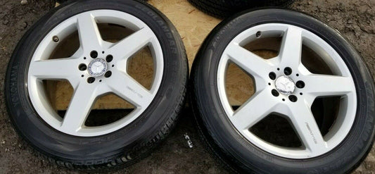 07 08 09 10 Mercedes R350 Wheel Amg 19" Rim W/ Tire Yohohama 6.5/32" 2pcs. Pair