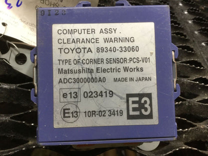 07 08 09 10 11 Lexus ES350 Park Assist Control Module 89340-33060 OEM N23 19k