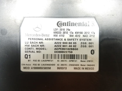 12 13 14 Mercedes-benz C300 Bluetooth Communication Control Module OEM