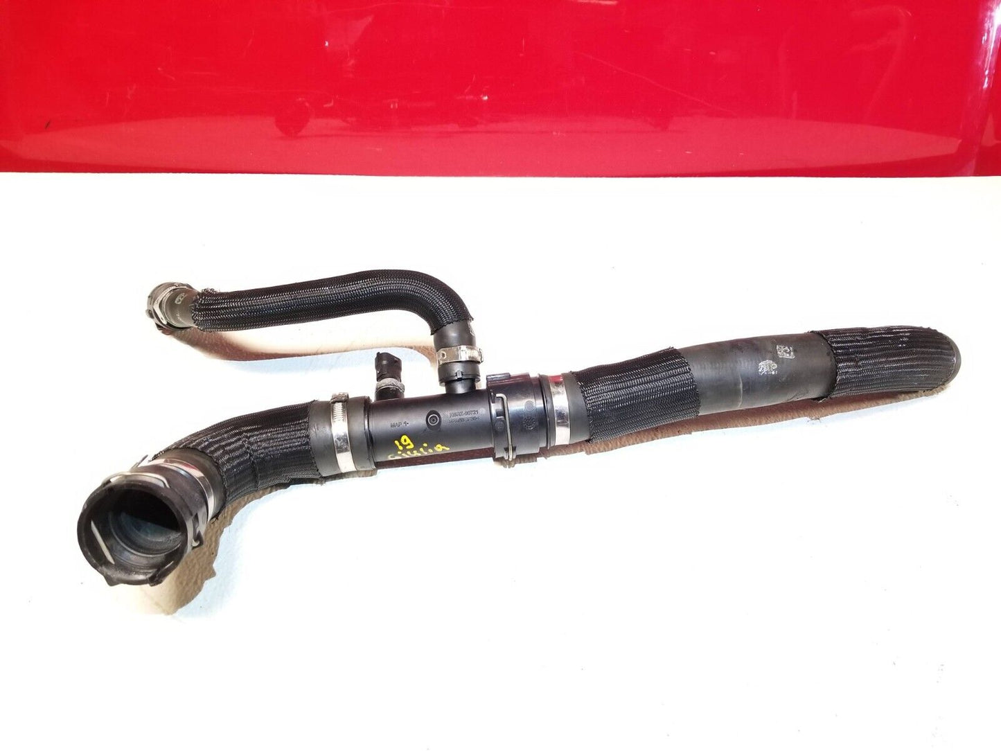 17 18 19 Alfa Romeo Giulia 2.0l Engine Coolant Hose Pipe  W/ Sensor  OEM 21k