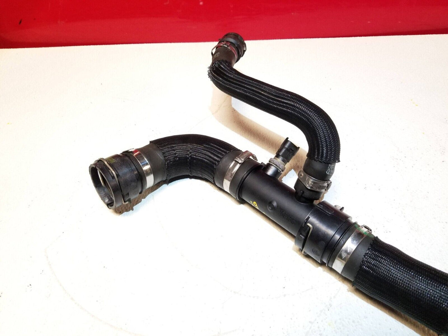 17 18 19 Alfa Romeo Giulia 2.0l Engine Coolant Hose Pipe  W/ Sensor  OEM 21k