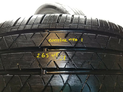 Continental Crosscontact 265/45r21 Tire 8/32" Pair