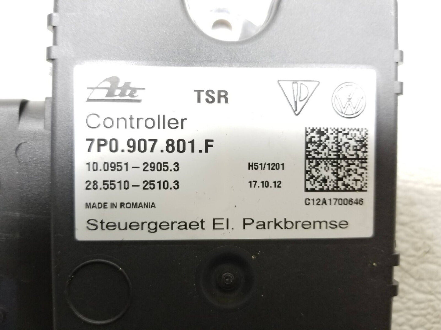 2011 - 2014 Porsche Cayenne Parking Brake Computer Control Module 7p0907801f OEM