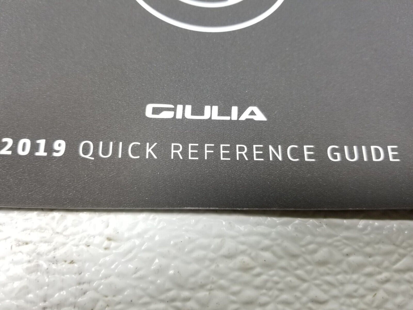 2019 Alfa Romeo Giulia Owner Manual Book OEM