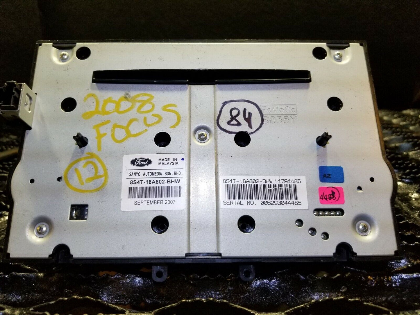 08 09 10 Ford Focus Center Dash Radio Audio Control Panel 8s4t-18a802 OEM #84