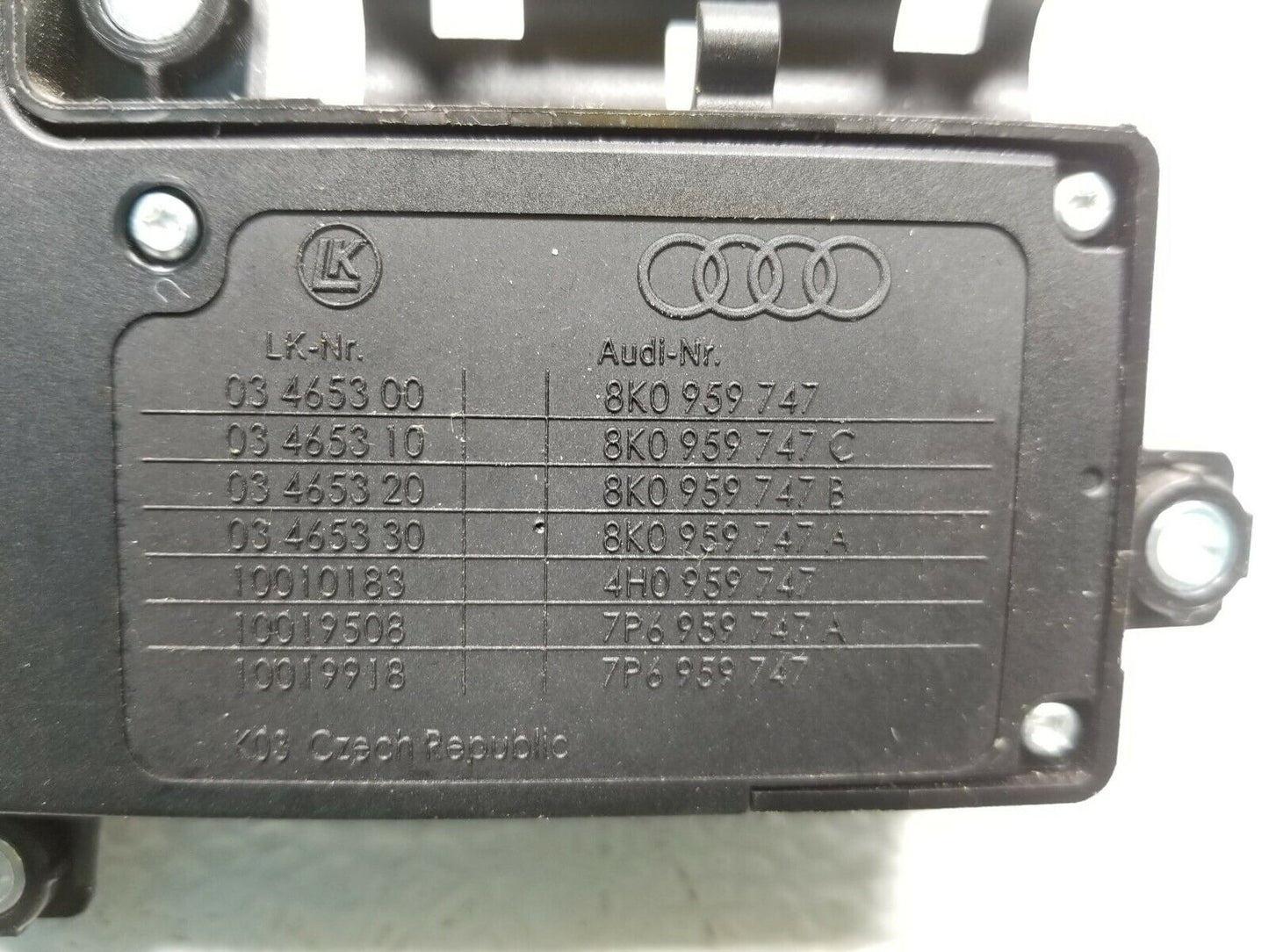 08 09 10 11 Audi A5 Coupe Front Left Driver Seat Control Switch 8k0959747 OEM