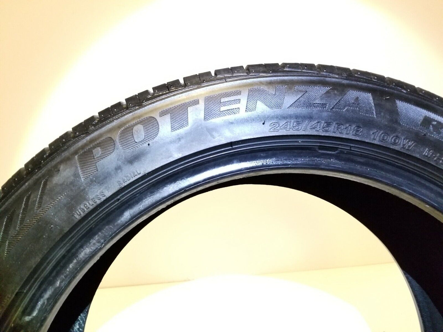 Bridgestone Potenza 245/45r18 Tire 6.5/32"