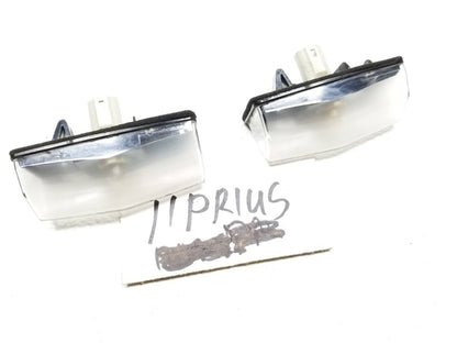 11 12 13 14 15 Toyota Prius Rear License Plate Light Lamp 2pcs OEM