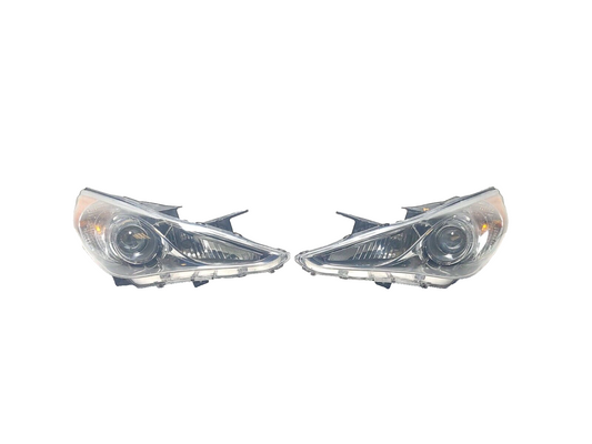 11 - 14 Hyundai Sonata Headlight Left & Right Pair OEM