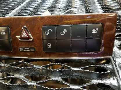 05 06 07 Mercedes W203 C350 Dash Hazard Switches Trim Wood A2036808082 OEM #84