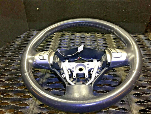 08 09 10 Subaru Impreza 2.5l Steering Wheel Balck Leather OEM